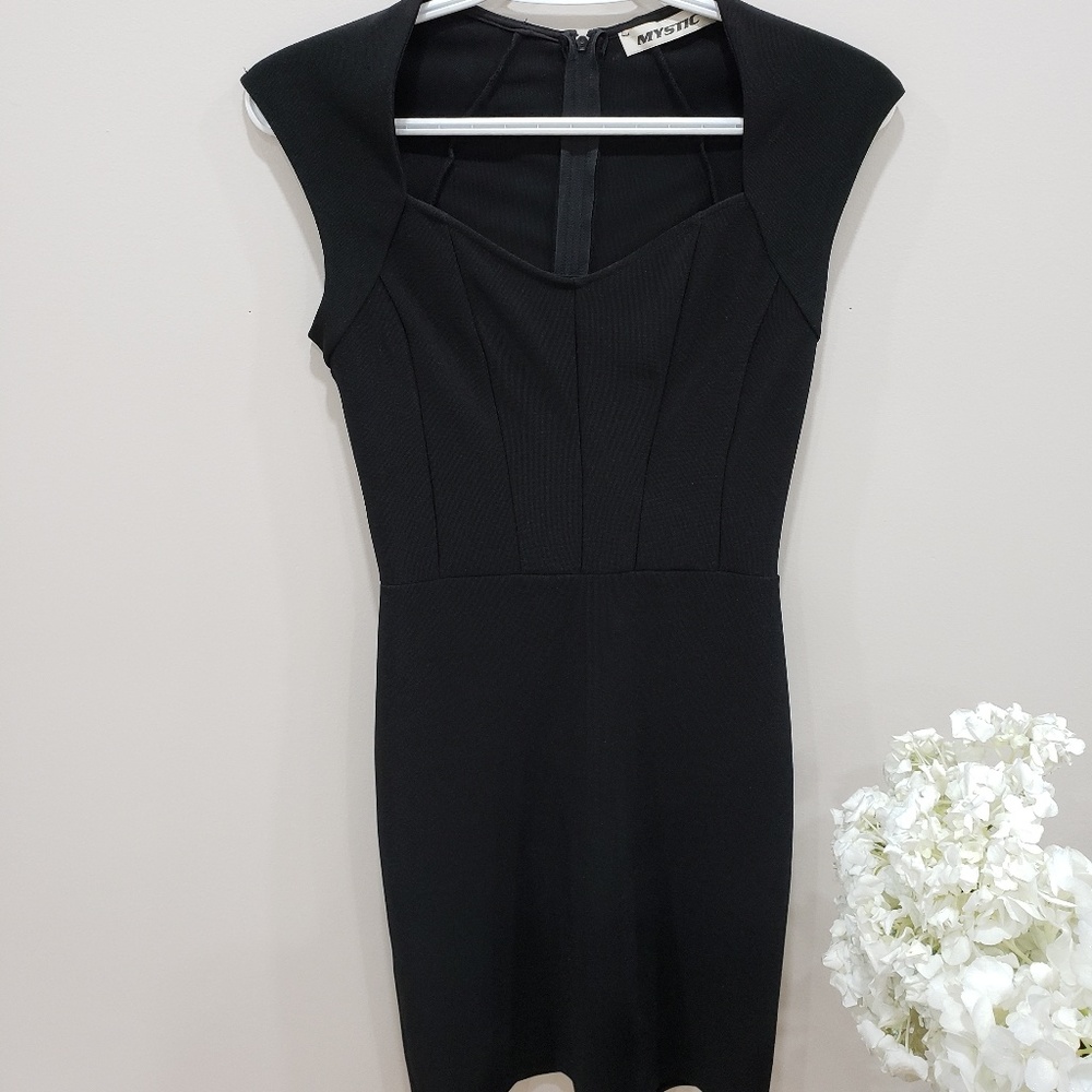 Structured little black dress